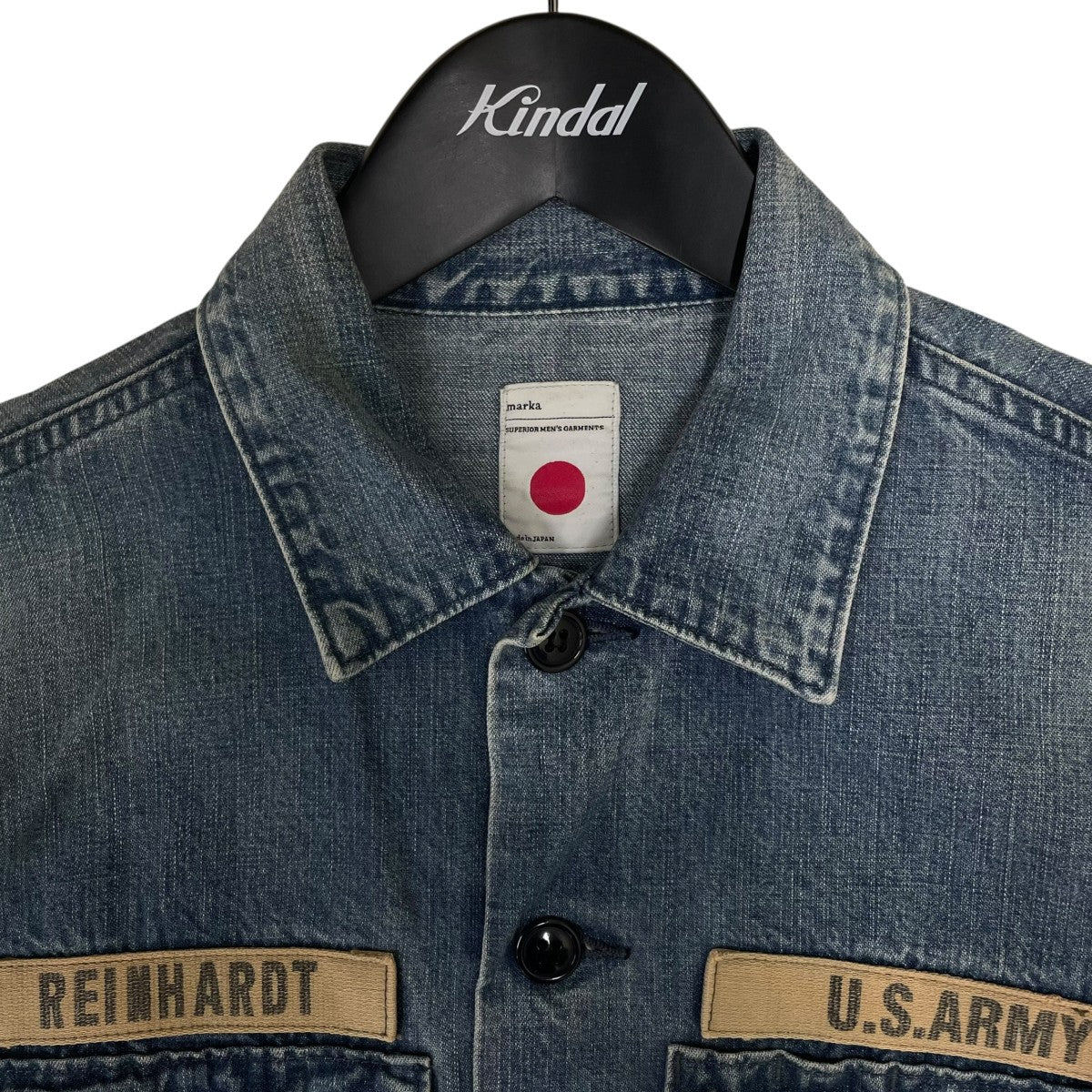16SS3B WORK JACKET 3ボタン ワークジャケットワッペン付き コットン ワークジャケット シャツジャケットM16A 10SG11C