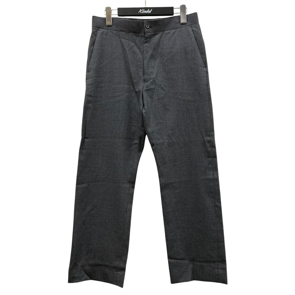 19AWSTRAIGHT FIT EASY ストレートフィットイージースラックスガンクラブチェックタンブラー生地 スラックス ストレートパンツM19C 06PT02C