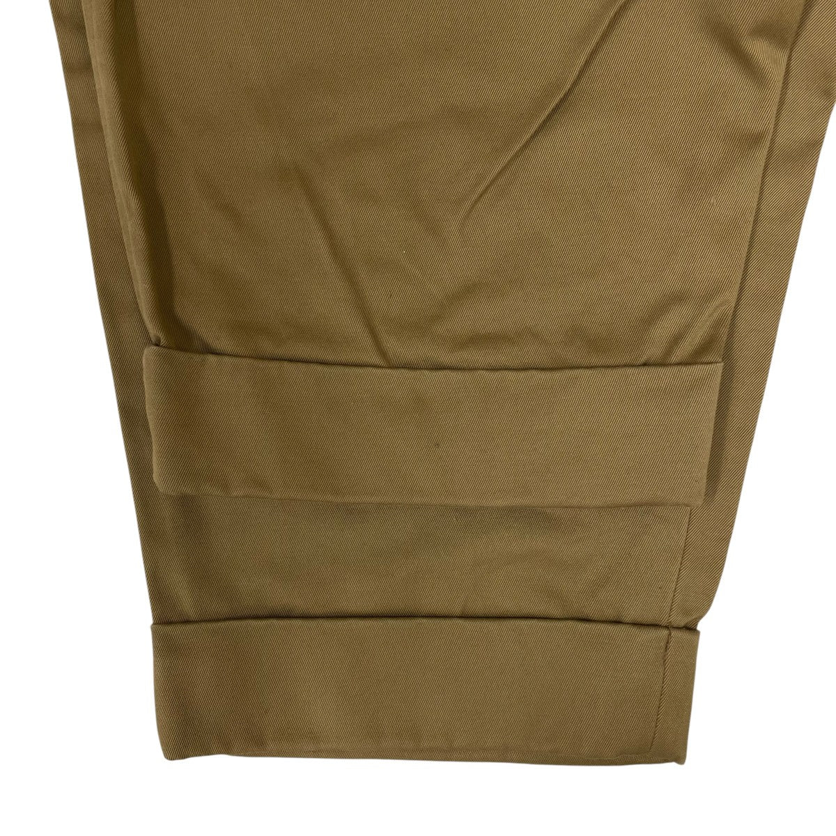 18SSDOUBLE PLEATED CHINO ダブルプリーツチノパンツコールドマーセライズ加工 アンクル丈 ワイドテーパードパンツM18A 21PT01C