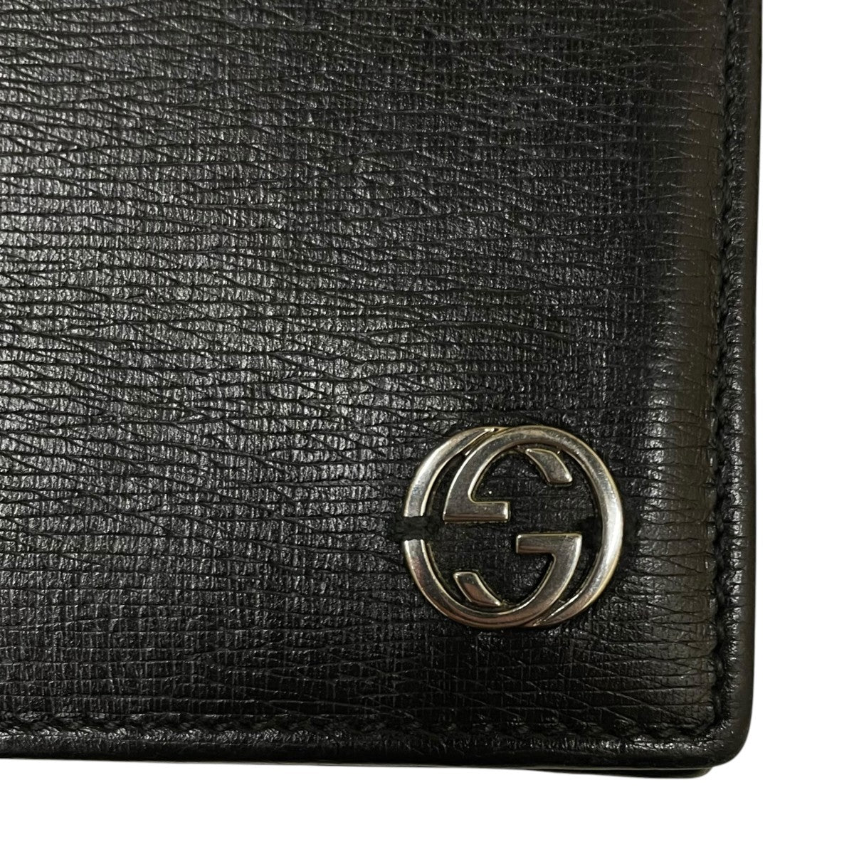 インターロッキングＧロゴレザー 2つ折り財布 ミニ財布368178