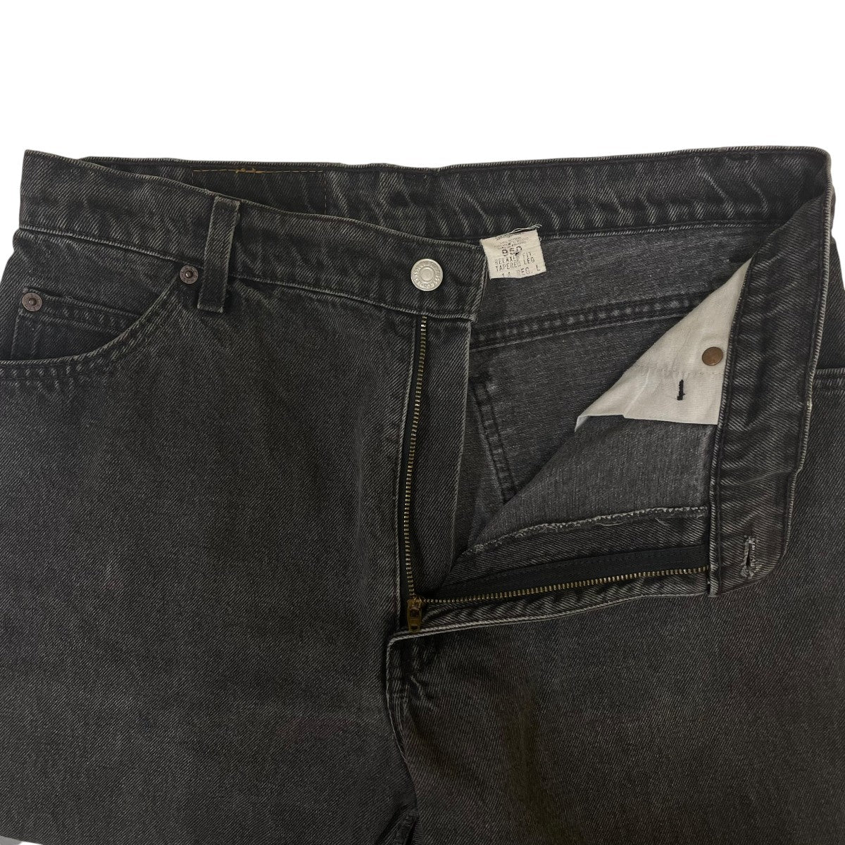RELAXED FIT TAPERED LEG仕様 コットン ストレート ワイドデニムパンツ15951