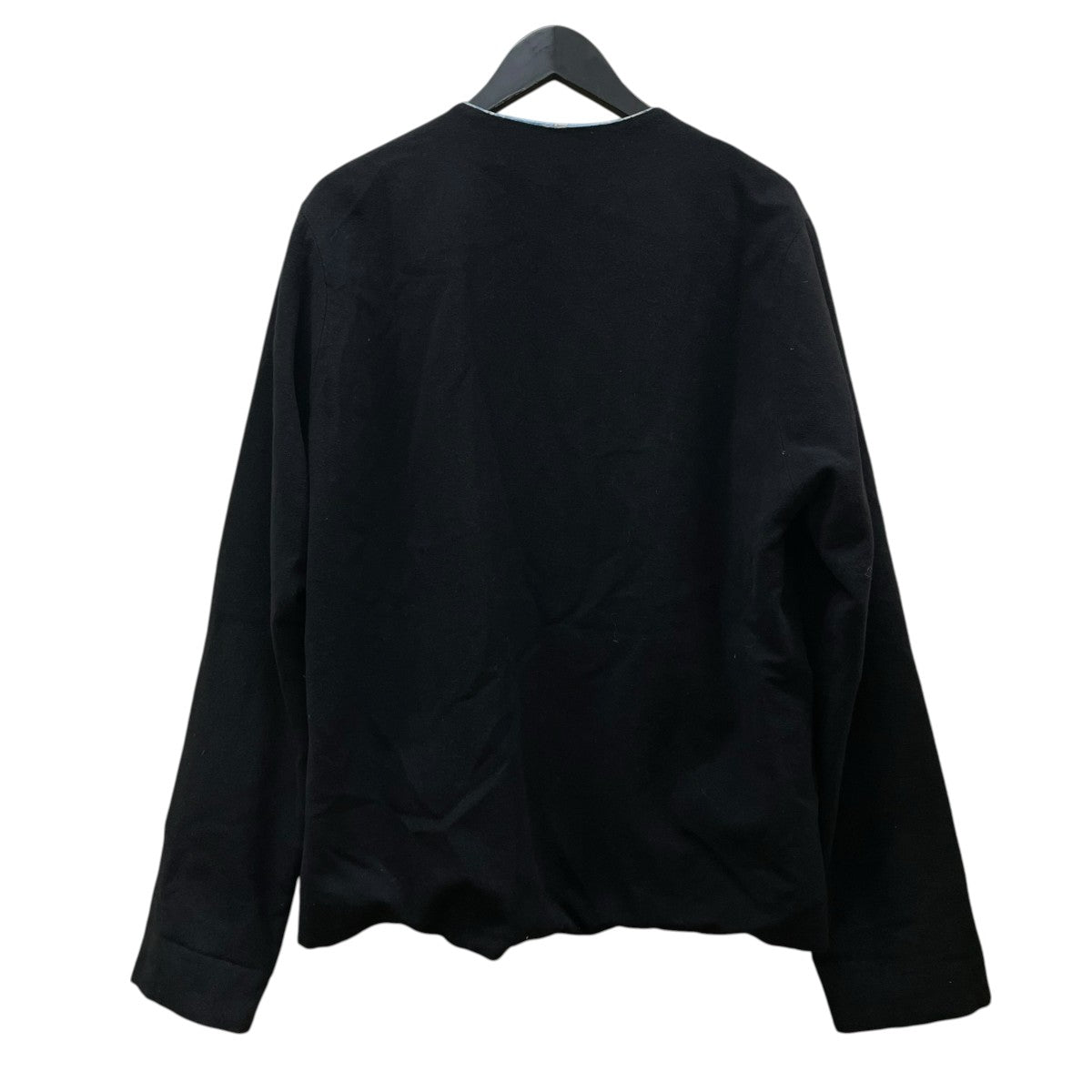 GEOFFREY B SMALL handmade fully-lined v-neck 5-button welt pocket cardigan-jacketノーカラージャケット 古着・中古-2枚目のアイテム画像