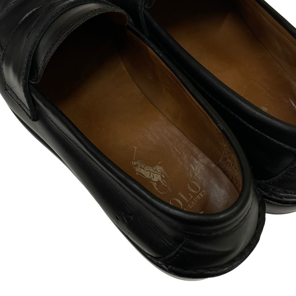 ALSTON PENNY LOAFERロゴ エンボス加工 革靴 ローファー
