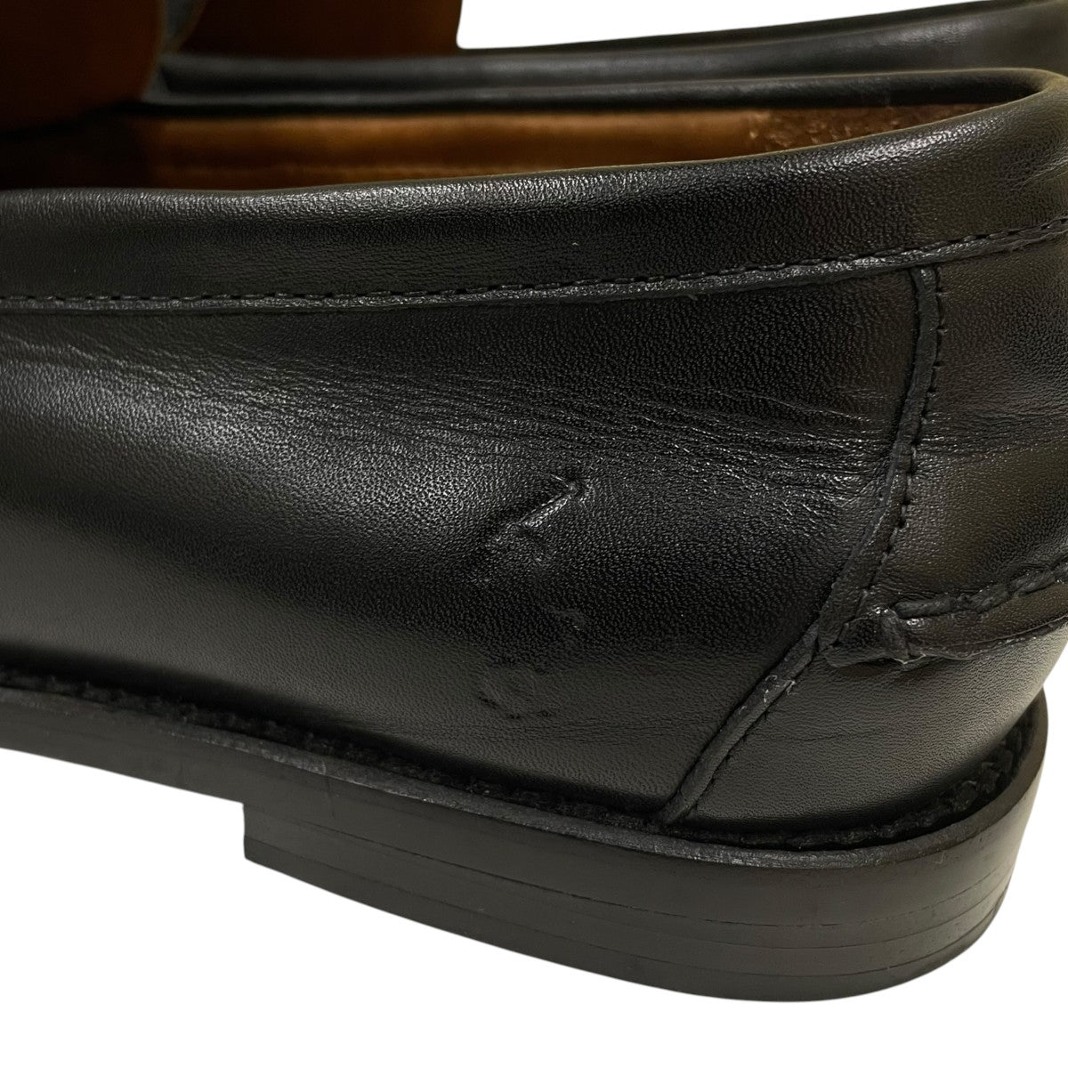 ALSTON PENNY LOAFERロゴ エンボス加工 革靴 ローファー