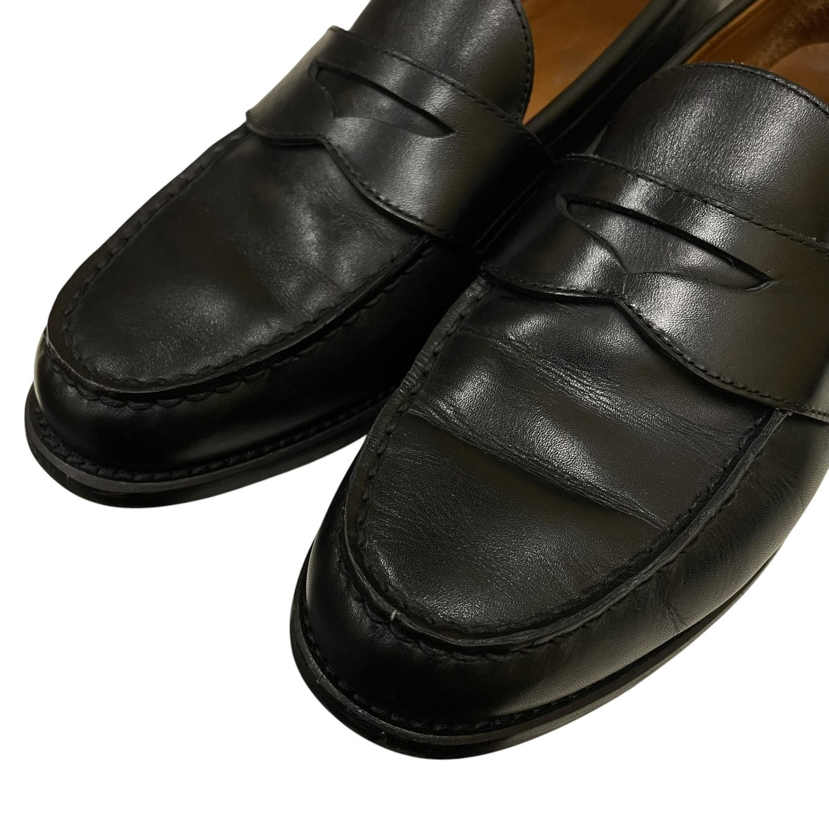 ALSTON PENNY LOAFERロゴ エンボス加工 革靴 ローファー
