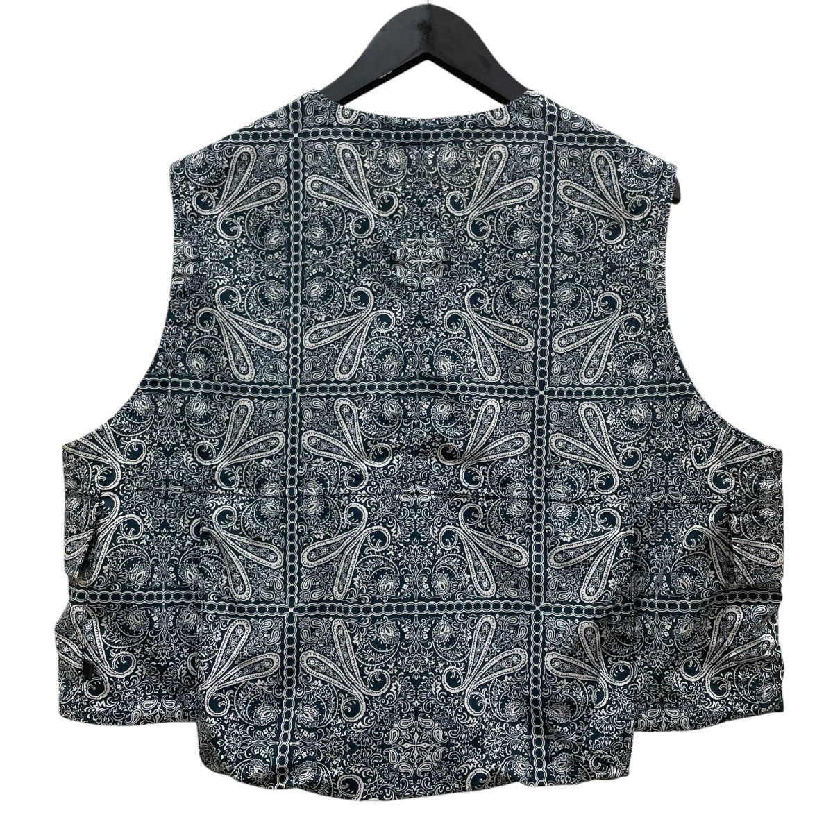 24SSTECH OVER VEST PAISLEY テック オーバー ベスト ペイズリーグラフィックプリント ポリエステル ベスト フィッシングベストBJ 34024