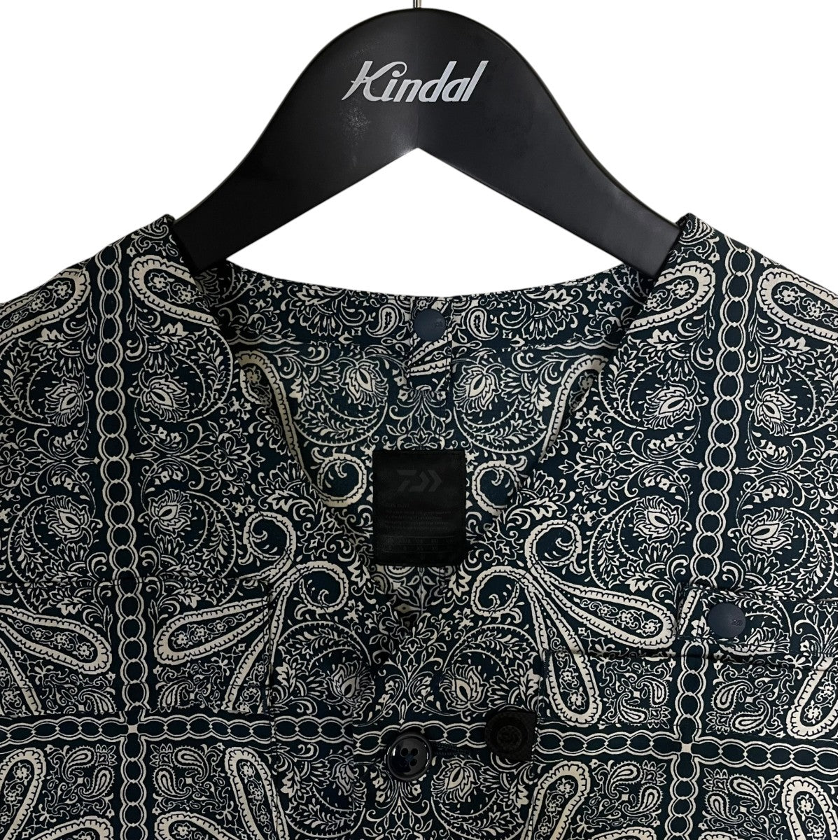 24SSTECH OVER VEST PAISLEY テック オーバー ベスト ペイズリーグラフィックプリント ポリエステル ベスト フィッシングベストBJ 34024