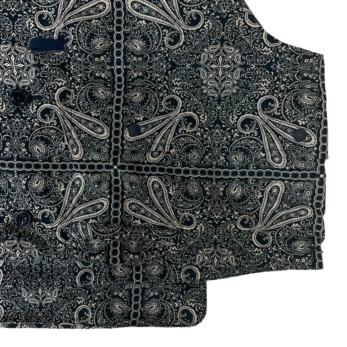 24SSTECH OVER VEST PAISLEY テック オーバー ベスト ペイズリーグラフィックプリント ポリエステル ベスト フィッシングベストBJ 34024