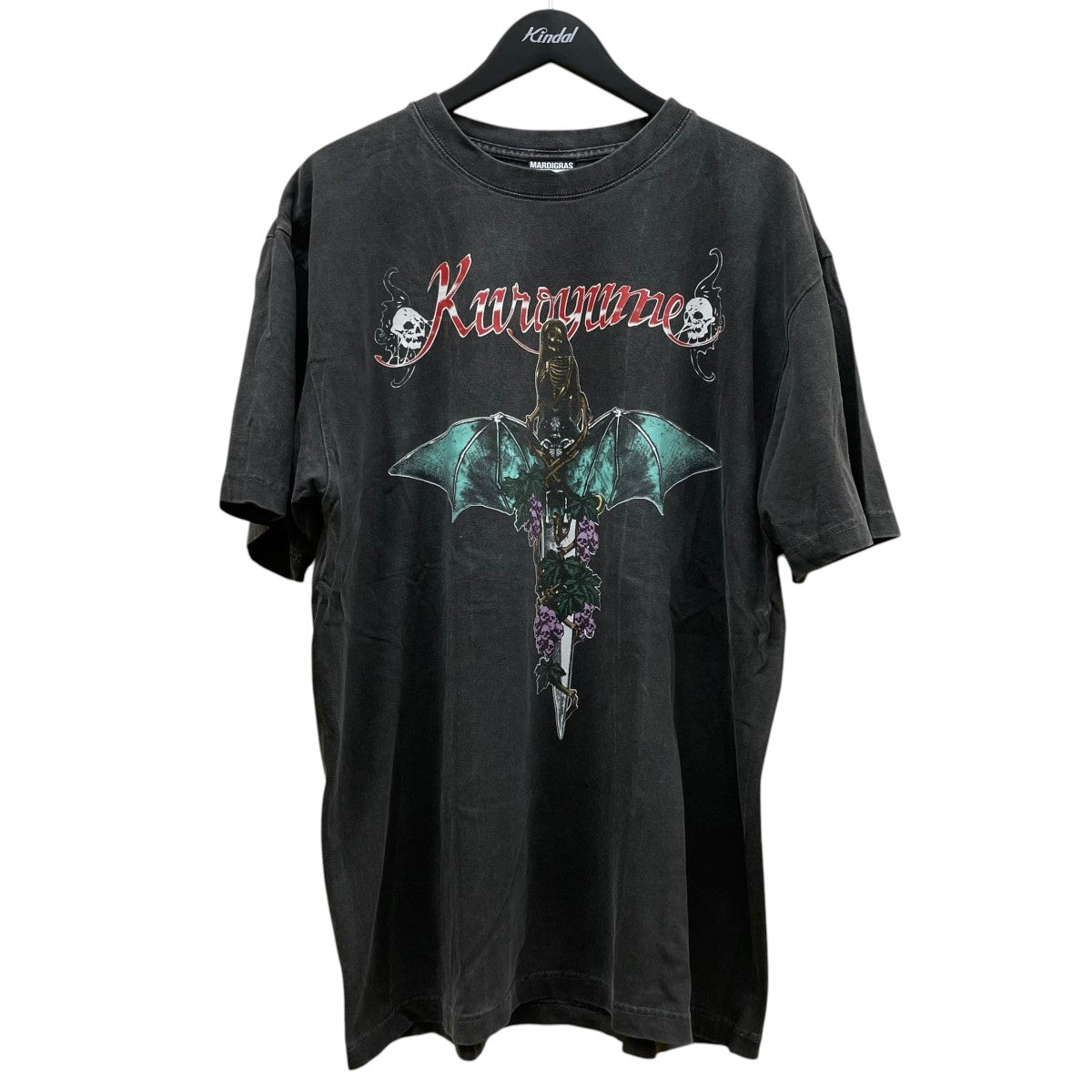 黒夢 SAINT MICHAELグラフィック プリント 半袖Tシャツ コットンTシャツ