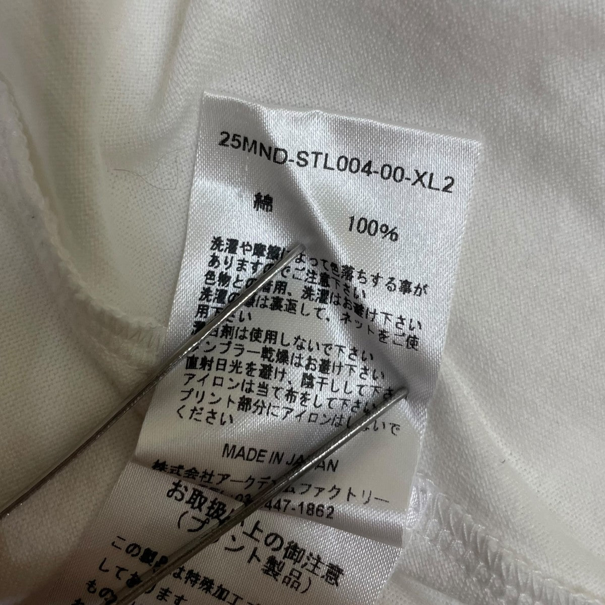 25SSJonathan Leder Stie-loグラフィックプリント 半袖Tシャツ コットンTシャツ25MND-STL004-00XL2