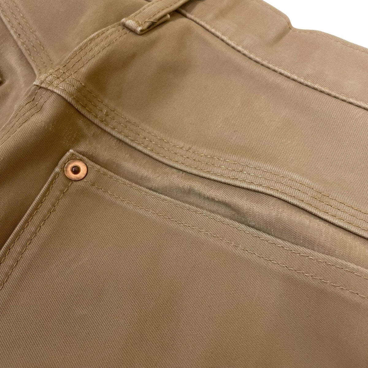 kolor BEACON カラー ビーコン パッカリングパンツ 新品 ベージュ kolor／BEACON(カラー／ビーコン) 14AWダブルニーコットン ブサイク