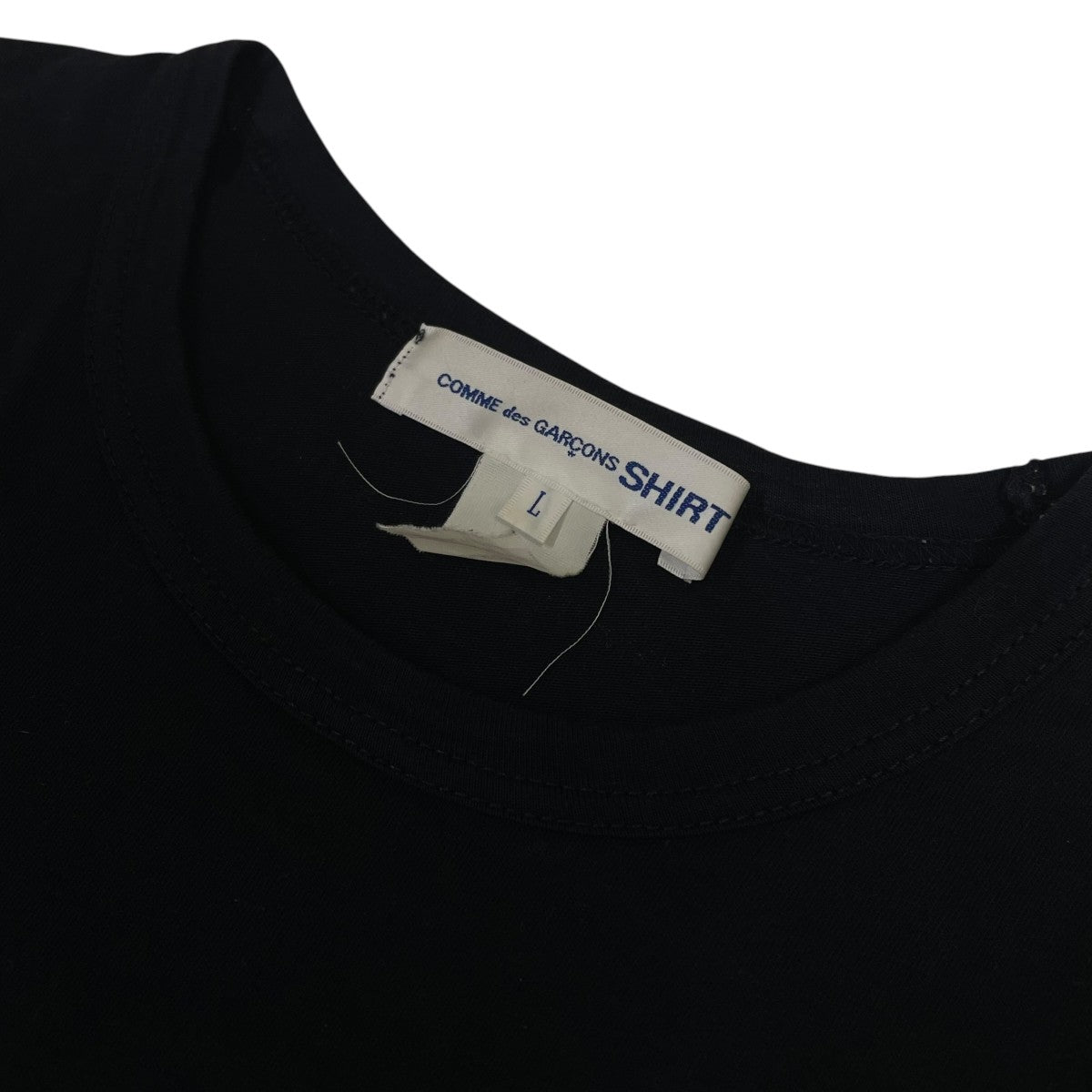 バックロゴプリント 無地 コットン 半袖Tシャツ コットンTシャツW23115