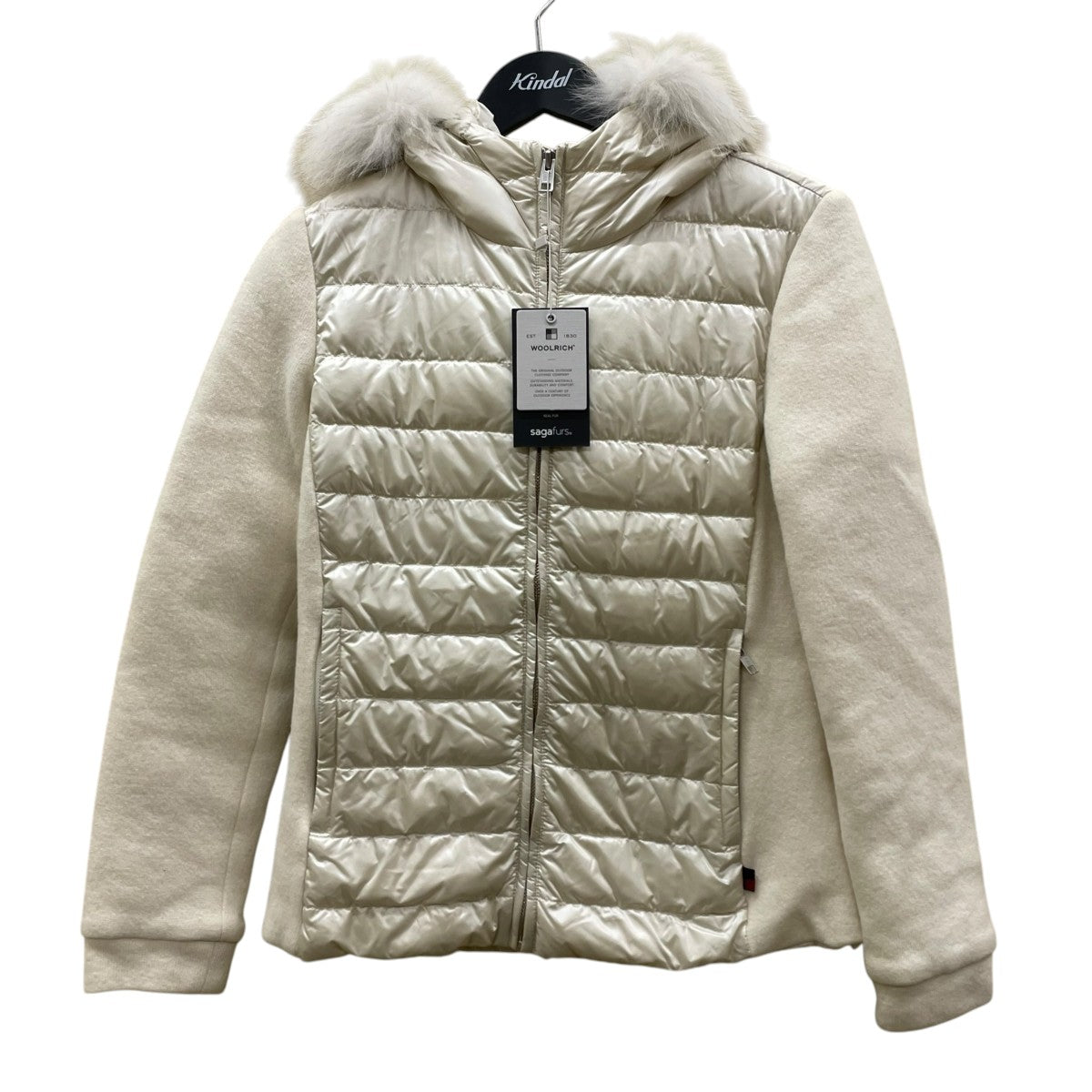 WOOLRICH PADDED HOODIE異素材切替ダウンジャケットWWTS0025 古着・中古-1枚目のアイテム画像
