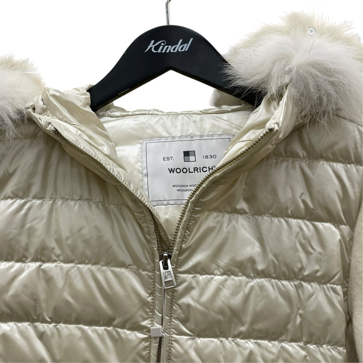 WOOLRICH PADDED HOODIE異素材切替ダウンジャケットWWTS0025 古着・中古-3枚目のアイテム画像