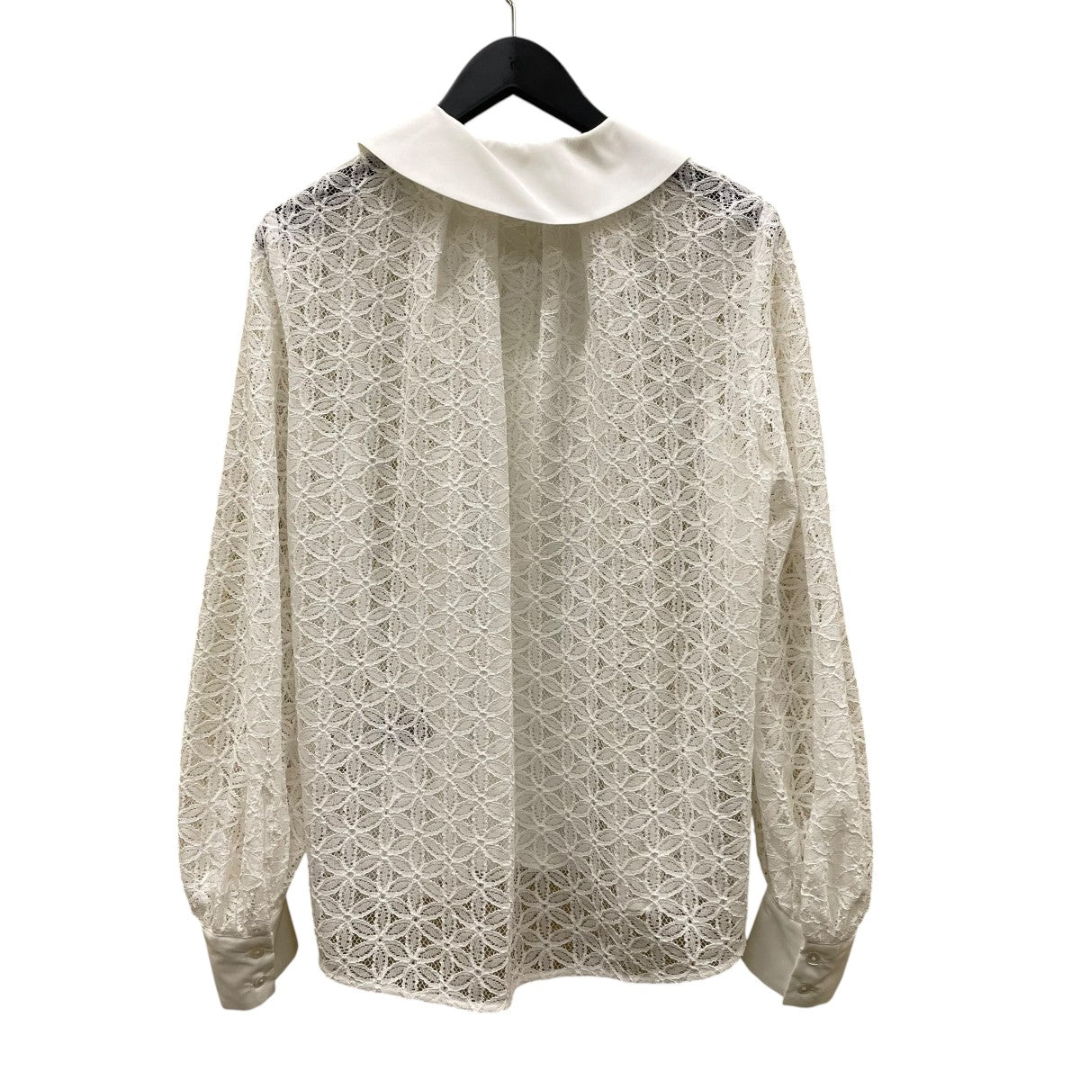 ROUND COLLAR LACE BLOUSE長袖ブラウス24003063037HN
