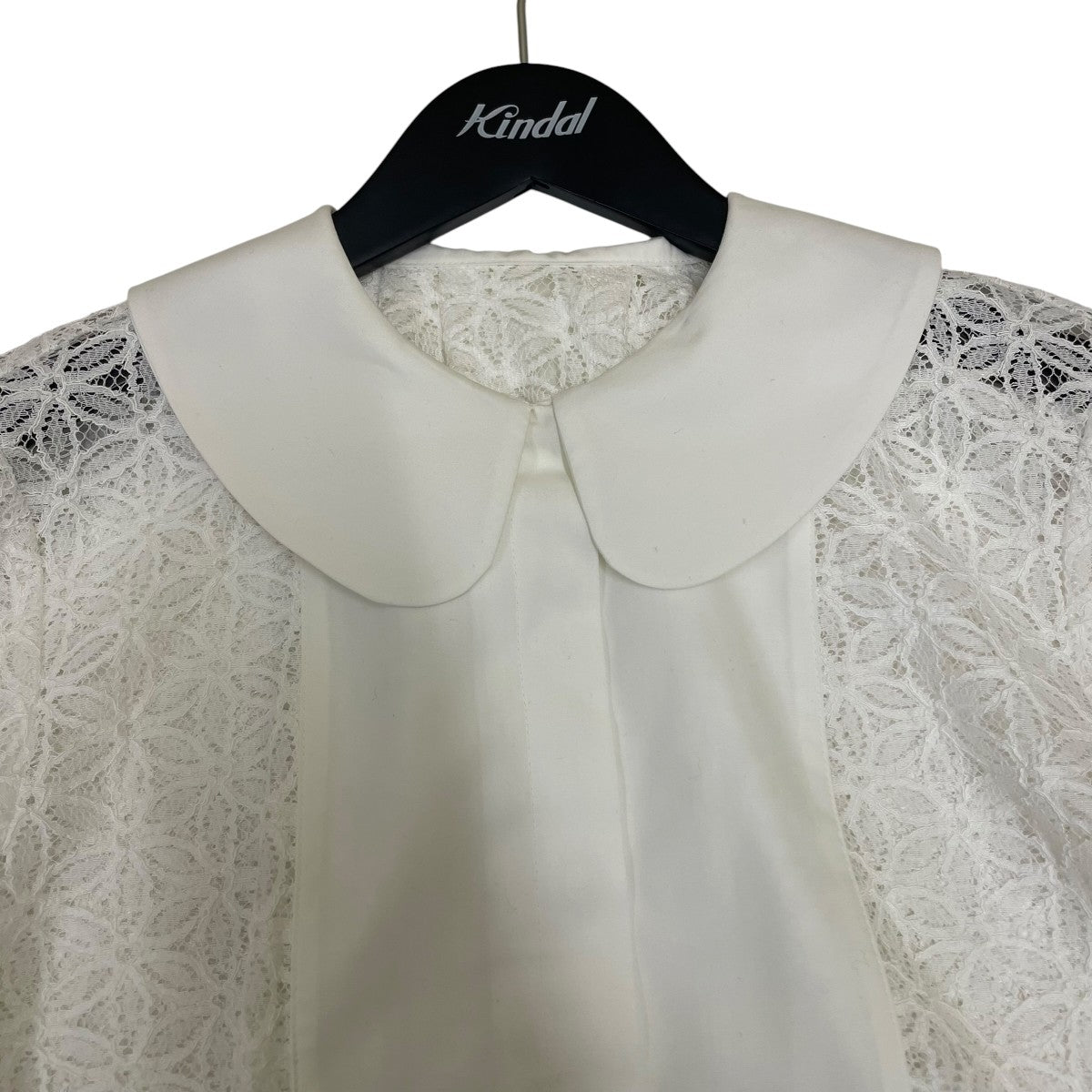 ROUND COLLAR LACE BLOUSE長袖ブラウス24003063037HN
