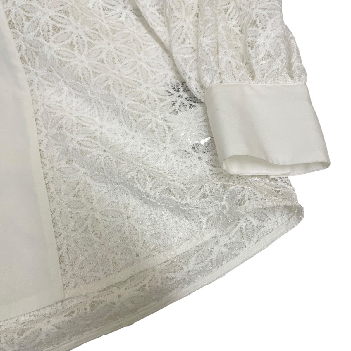 ROUND COLLAR LACE BLOUSE長袖ブラウス24003063037HN