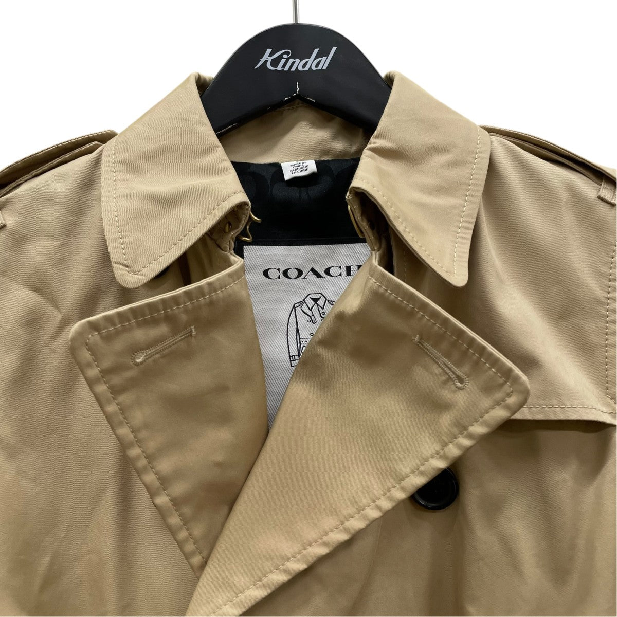 COACH Icon Trench CoatトレンチコートC9042 古着・中古-3枚目のアイテム画像