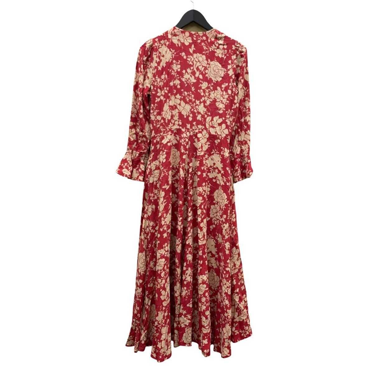 花柄長袖ワンピース