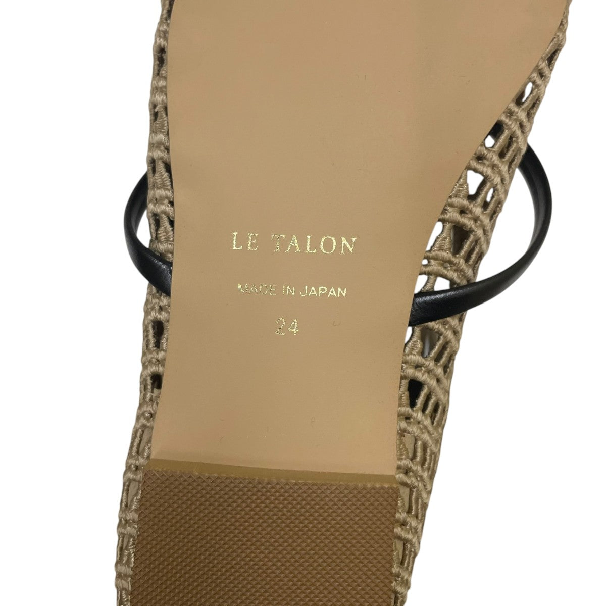 Le Talon(ル・タロン) スクエアクロシェストラップフラットメッシュ