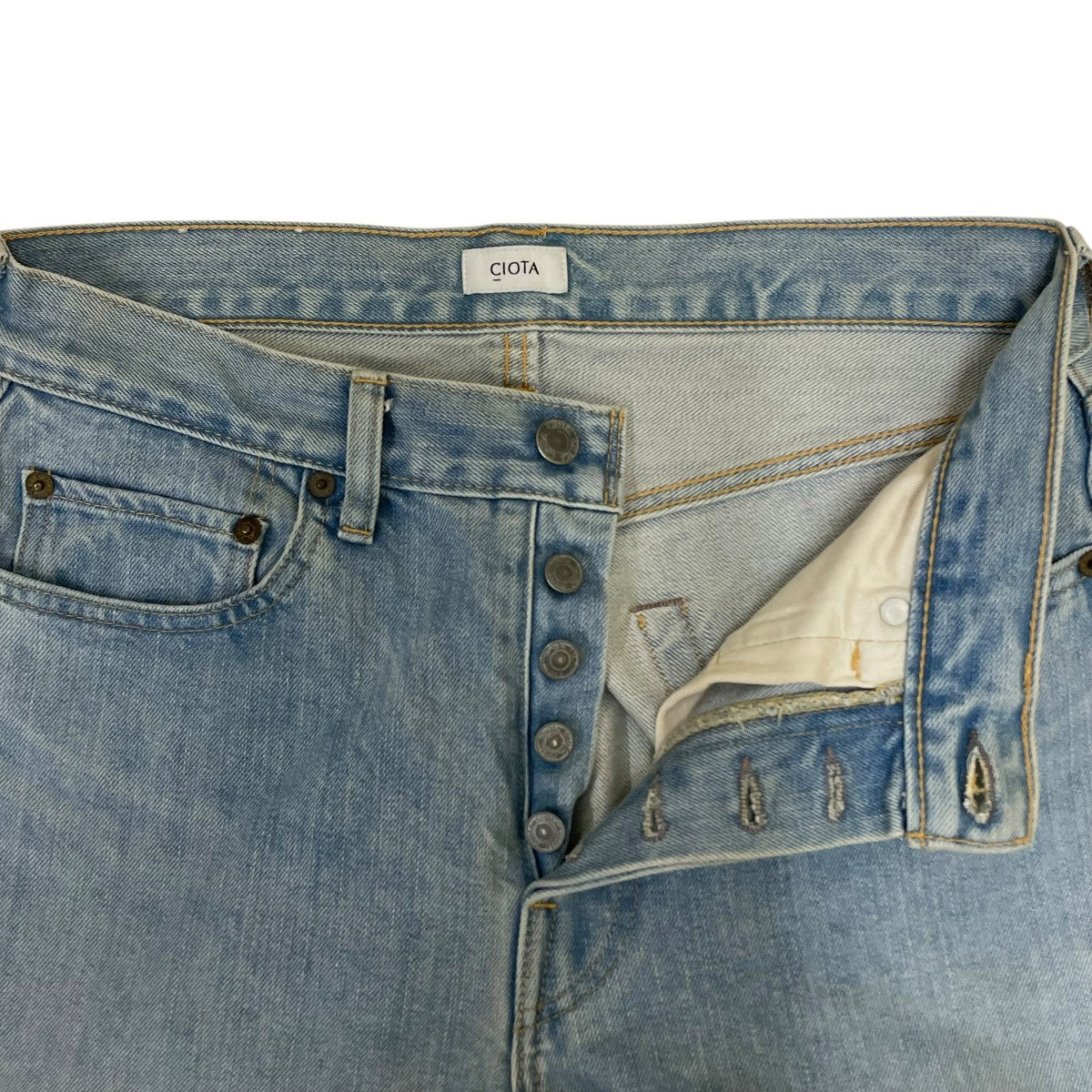 CIOTA(シオタ) 本藍スビンコットンストレートデニムデニムパンツNPTM