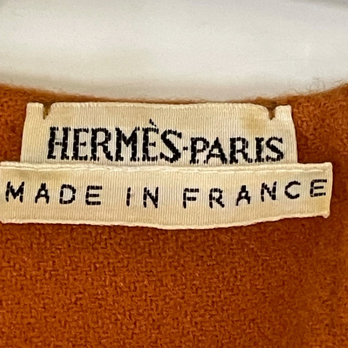HERMES(エルメス) 薄手ボートネック ニット オレンジ サイズ 36