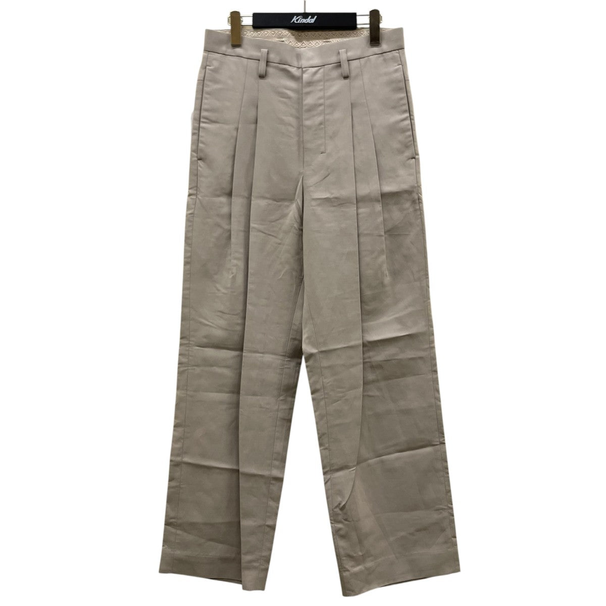26SSMINI BAGGYコットン リネン ストレートパンツ スラックス2601SK49