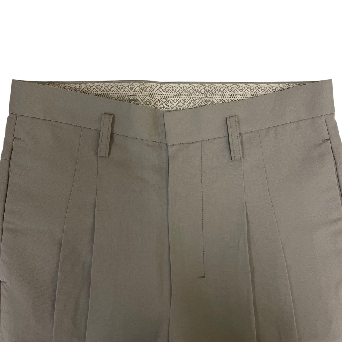26SSMINI BAGGYコットン リネン ストレートパンツ スラックス2601SK49