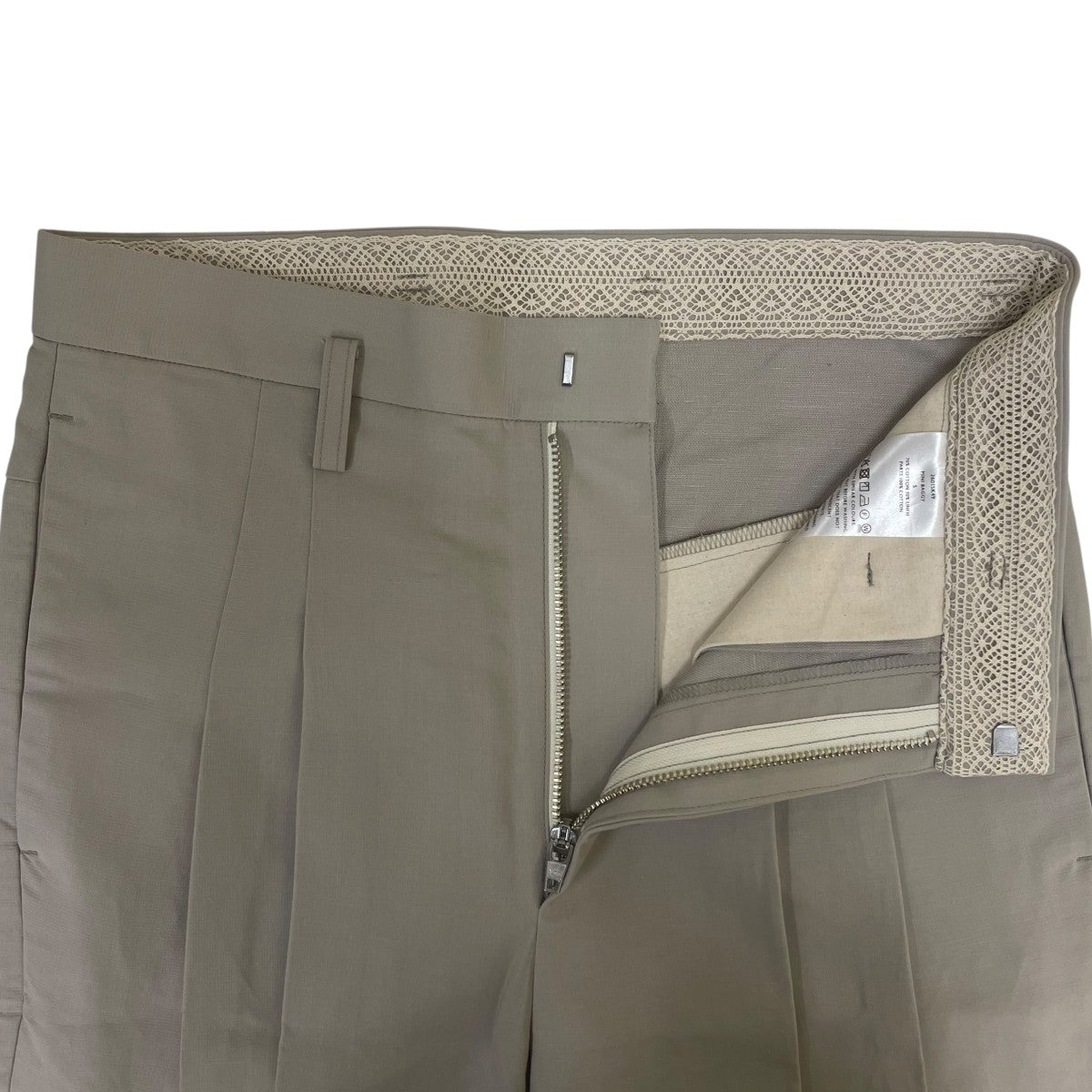 26SSMINI BAGGYコットン リネン ストレートパンツ スラックス2601SK49