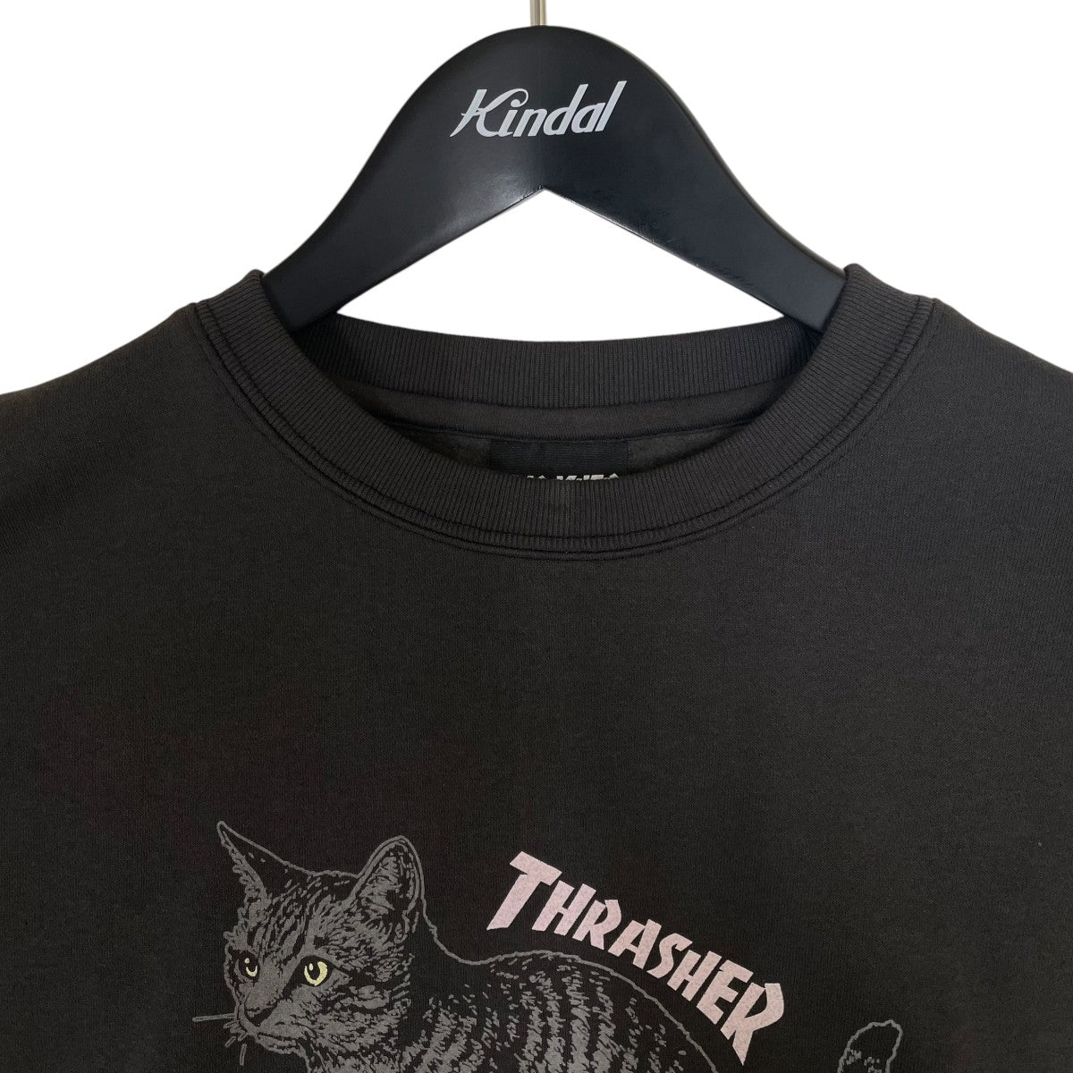 25AWビッグシルエット プリント クルーネックスウェット CATグラフィックプリント コットン 長袖スウェット トレーナーTS25AW-14