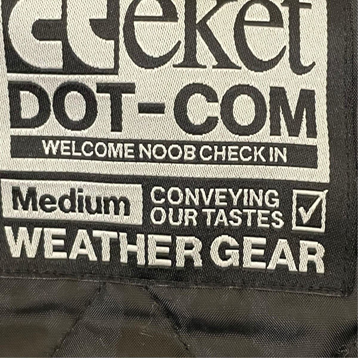 TEKET Static Sound Varsity Jacket Blackフーデッドジャケット 古着・中古-6枚目のアイテム画像