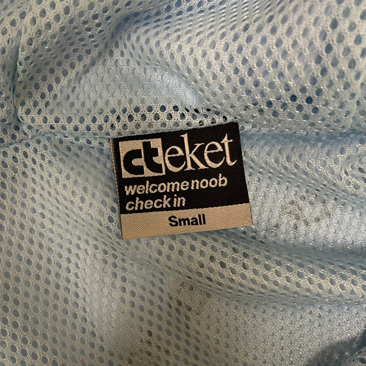 Secondary Anorak Pullover Light Blueグラフィックプリント ハーフジップ プルオーバー ナイロンジャケット
