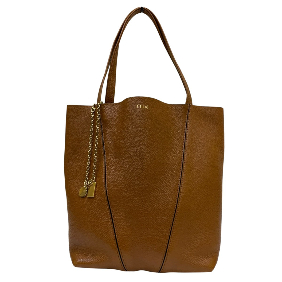 Spin Tote Bagチャーム付き レザートートバッグF10N6F
