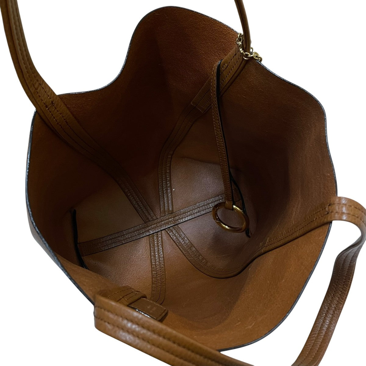 Spin Tote Bagチャーム付き レザートートバッグF10N6F