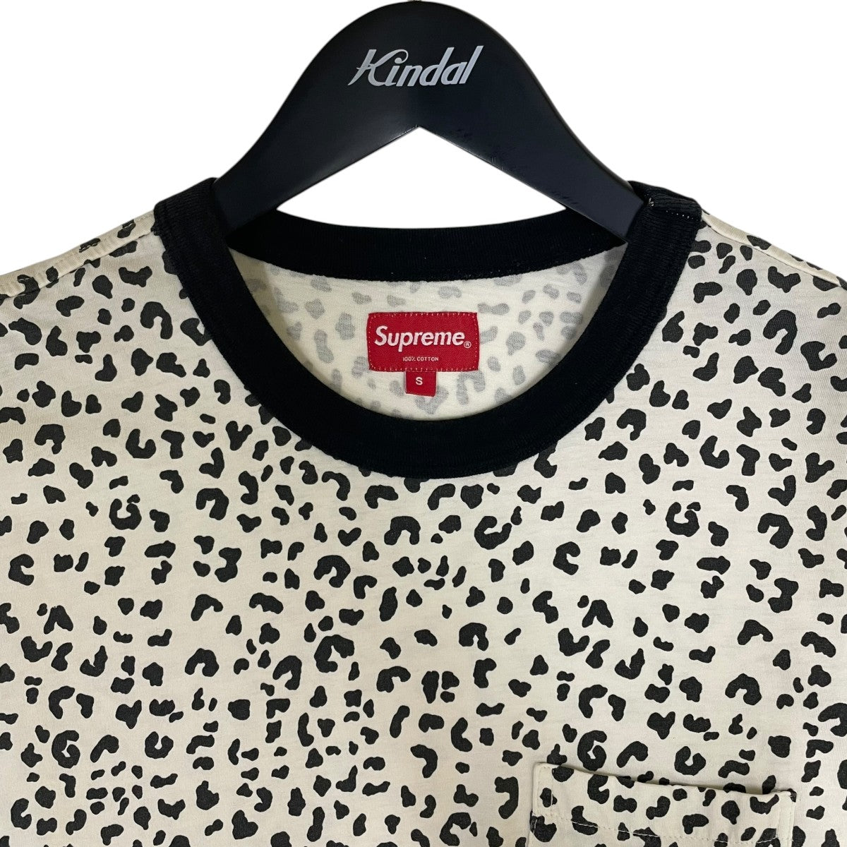 Leopard Pocket Teeロゴパッチ レオパード柄 半袖Tシャツ コットンTシャツ