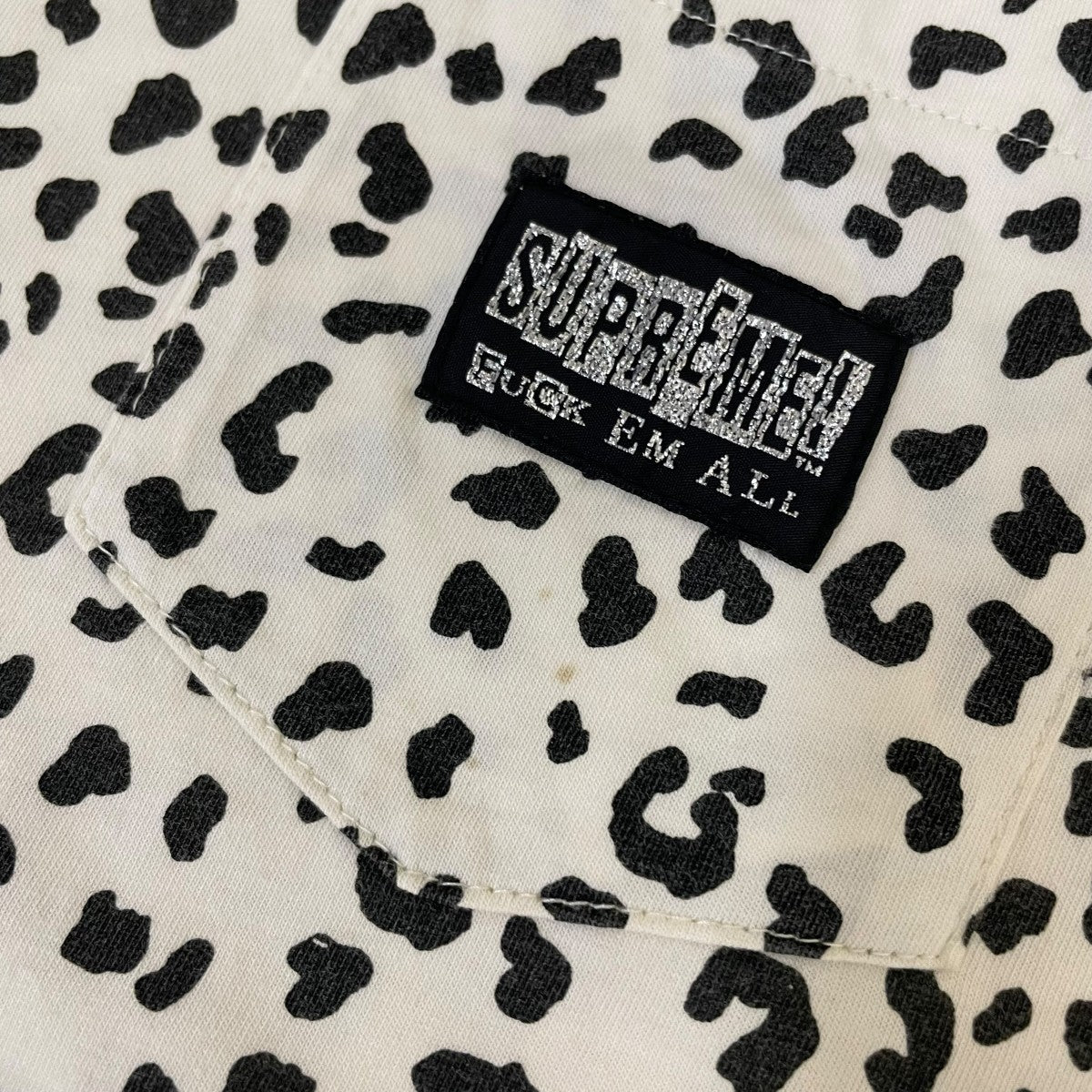 Supreme(シュプリーム) Leopard Pocket Teeロゴパッチ レオパード柄