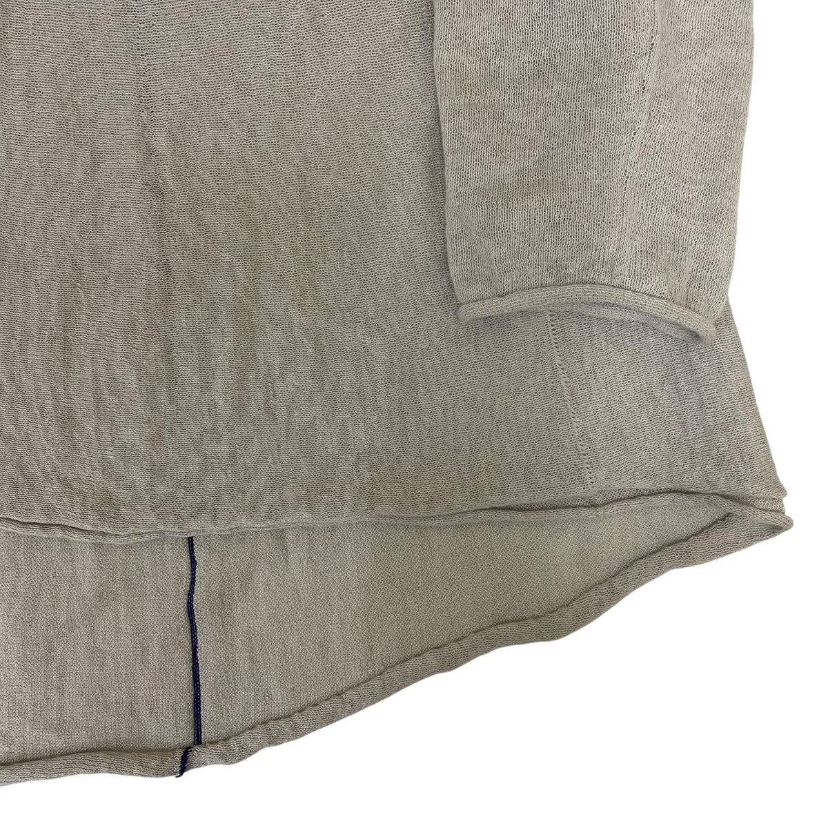 JERSEY A-LINE FLARE PULLOVER Aライン ニットプルオーバーオーバーサイズ リネン シアーニットYQ-K01-680