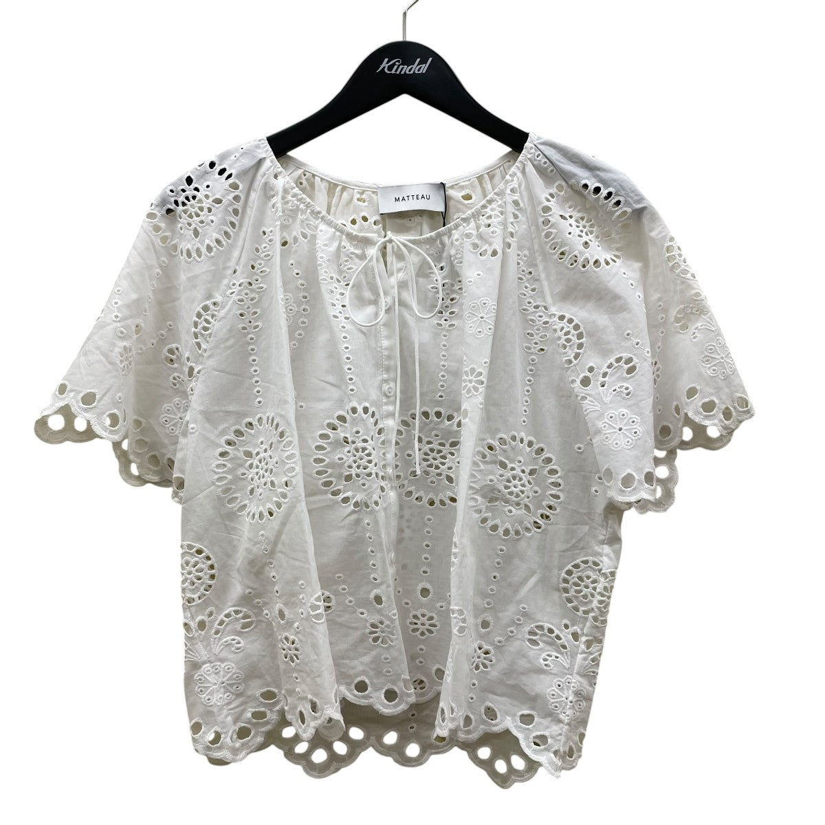 Broderie Blouse半袖ブラウス61-158-10-061814