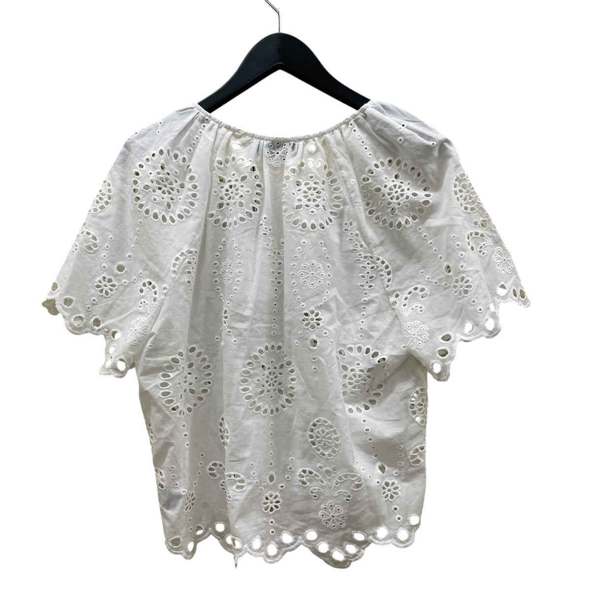 Broderie Blouse半袖ブラウス61-158-10-061814