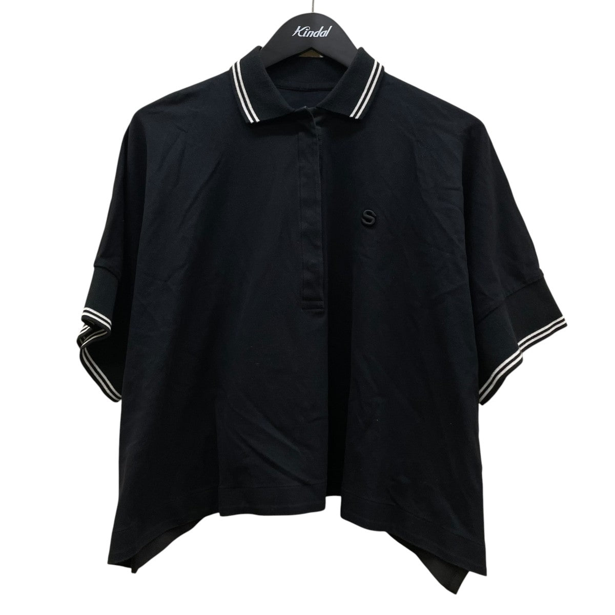 21SSCOTTON JERSEY POLO SHIRTロゴ刺繍 半袖ポロシャツ コットンシャツ ブラウス21-05482