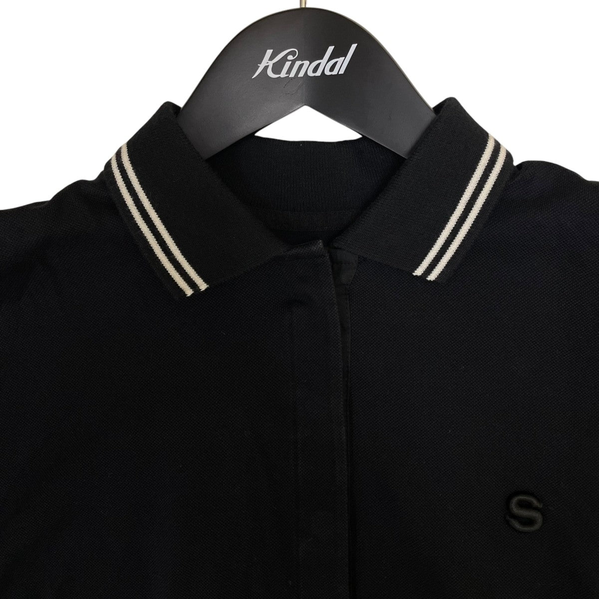 21SSCOTTON JERSEY POLO SHIRTロゴ刺繍 半袖ポロシャツ コットンシャツ ブラウス21-05482
