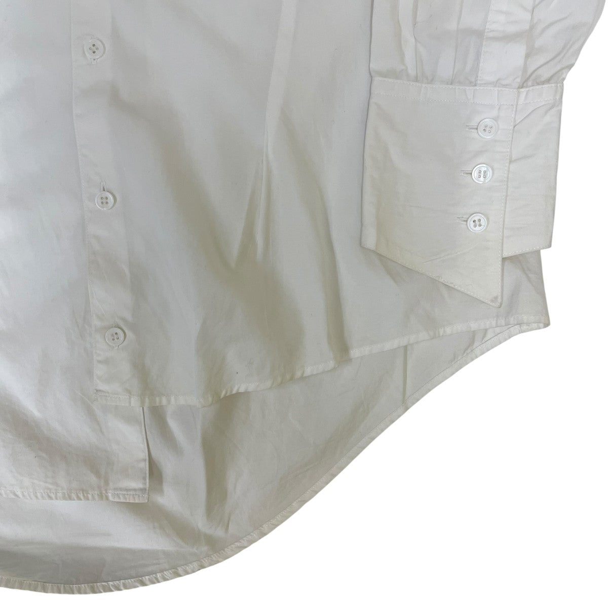 20AWBROAD OVER SHIRT ブロードオーバーシャツオーバーサイズ アシンメトリー 長袖シャツ コットンシャツSM-B03-001