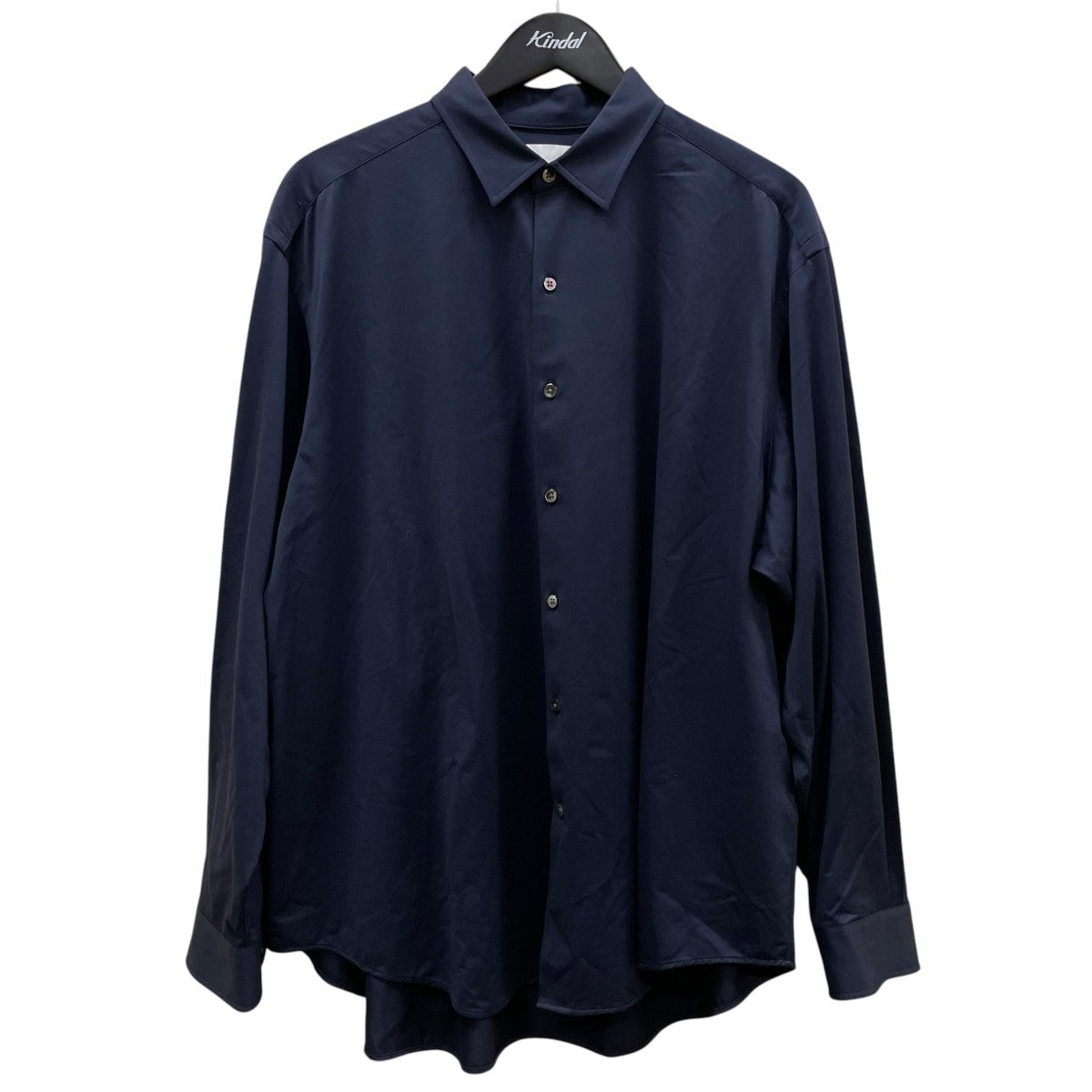 25SS46G Atmosphere L S Shirt無地 コットン ナイロン 長袖シャツKM25S-018