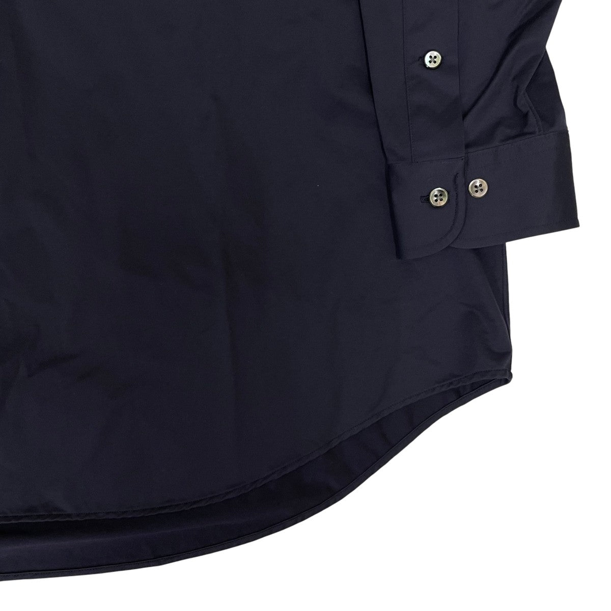 25SS46G Atmosphere L S Shirt無地 コットン ナイロン 長袖シャツKM25S-018