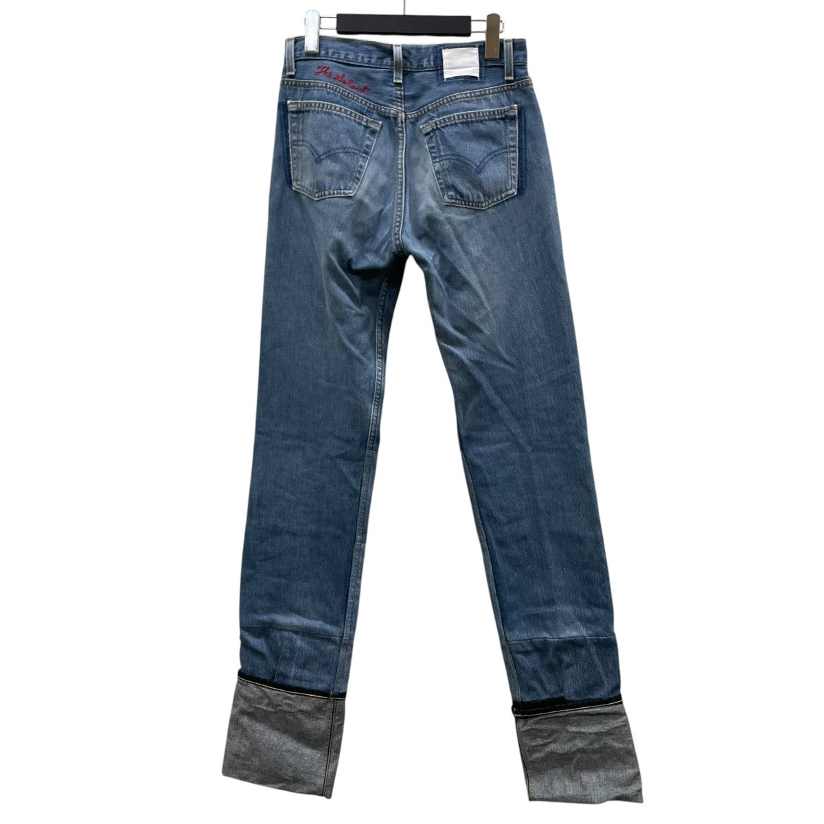 selvedge jean セルビッジジーンズコットン 再構築 デニムパンツ ストレートパンツsw.0150
