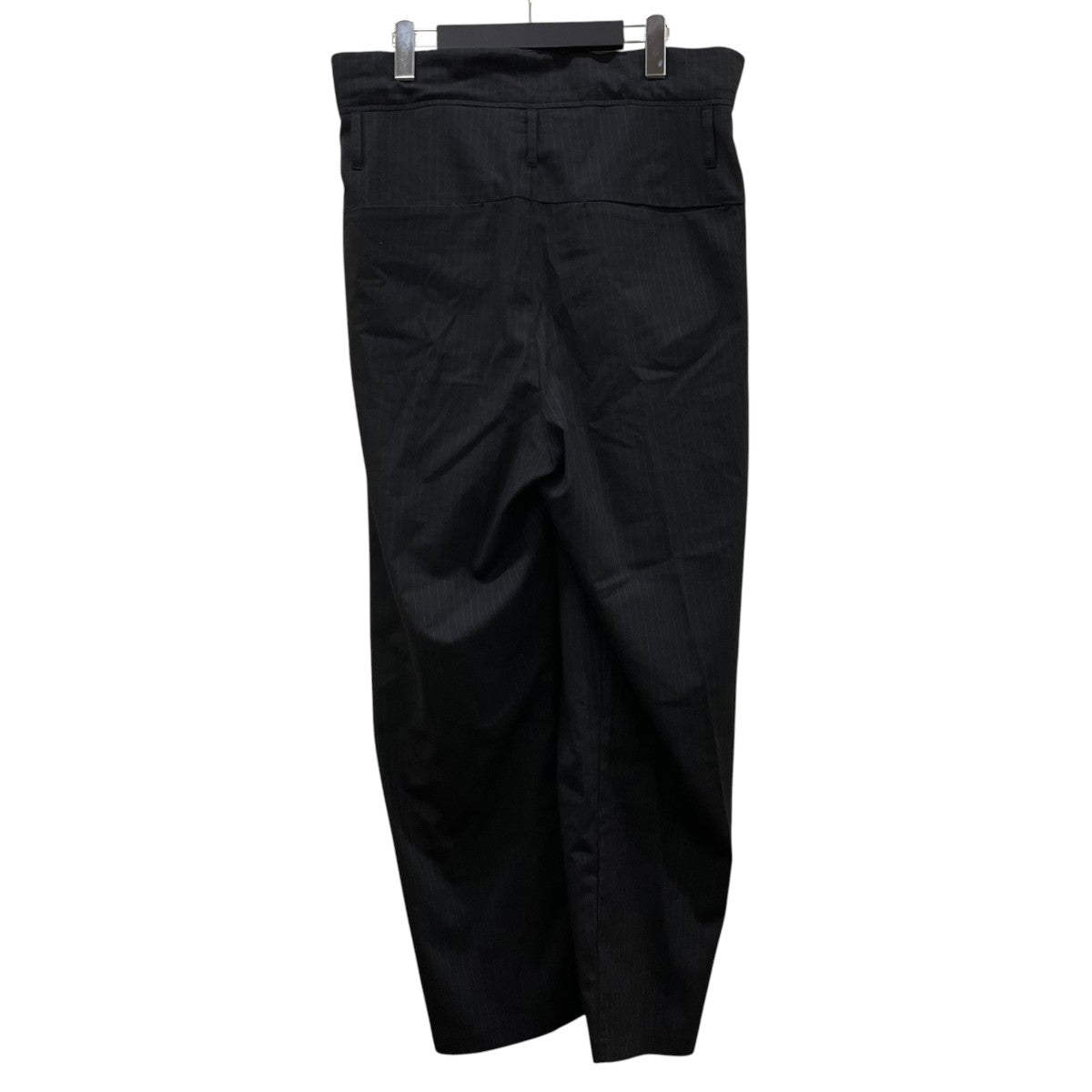 STRETCH GABARDINE FLAP TROUSERS ストレッチギャバジンフラップトラウザーズストライプ柄 テーパードトラウザーズ スラックス ワイドパンツAP52-031