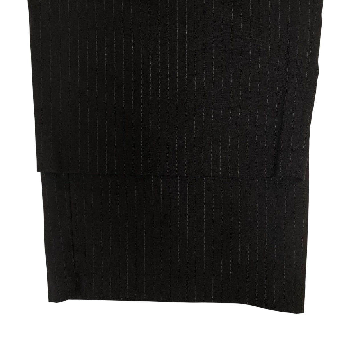 STRETCH GABARDINE FLAP TROUSERS ストレッチギャバジンフラップトラウザーズストライプ柄 テーパードトラウザーズ スラックス ワイドパンツAP52-031