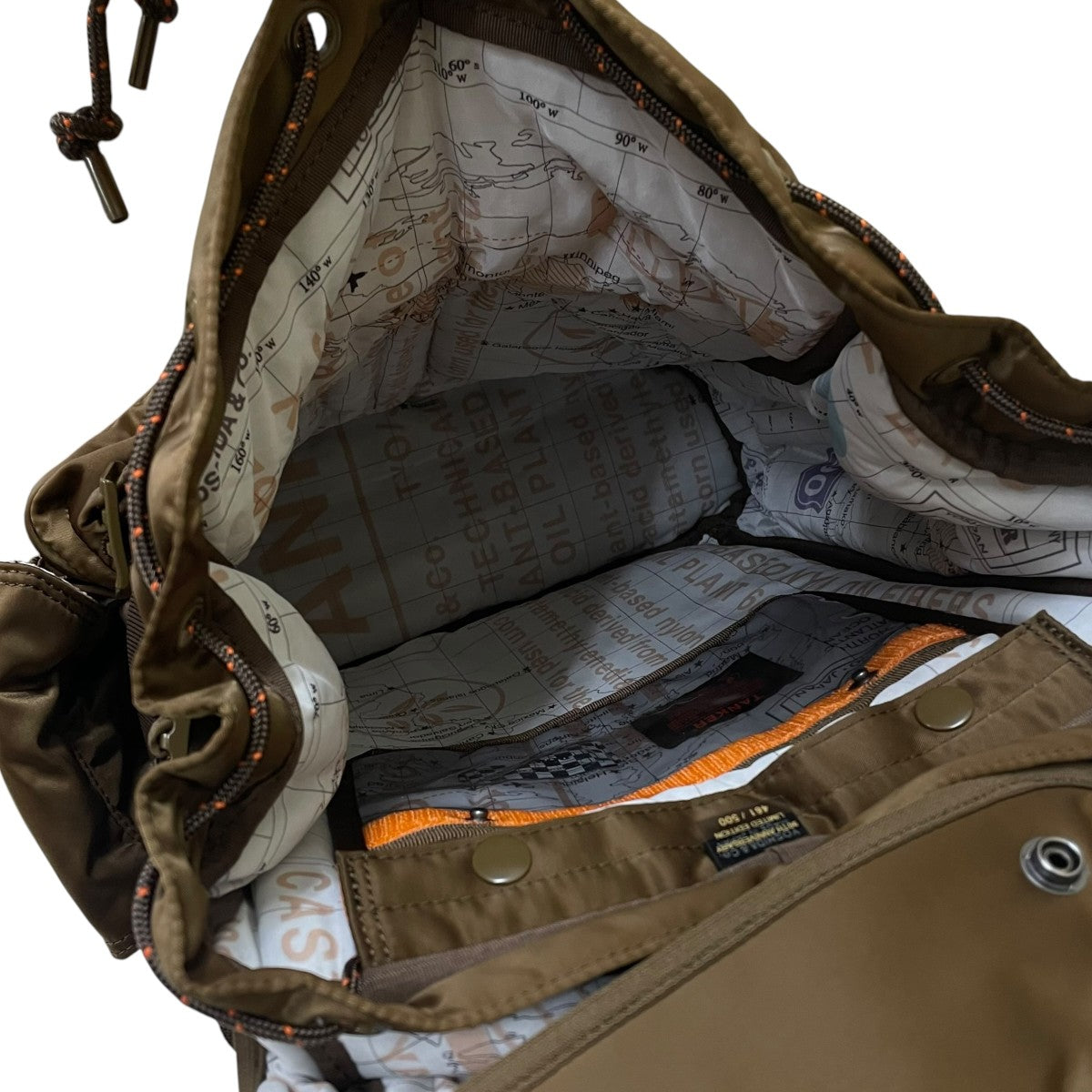 TANKER COYOTE TACTICAL PACKタンカーコヨーテタクティカルパック トラベリングマップ柄 バックパック リュック