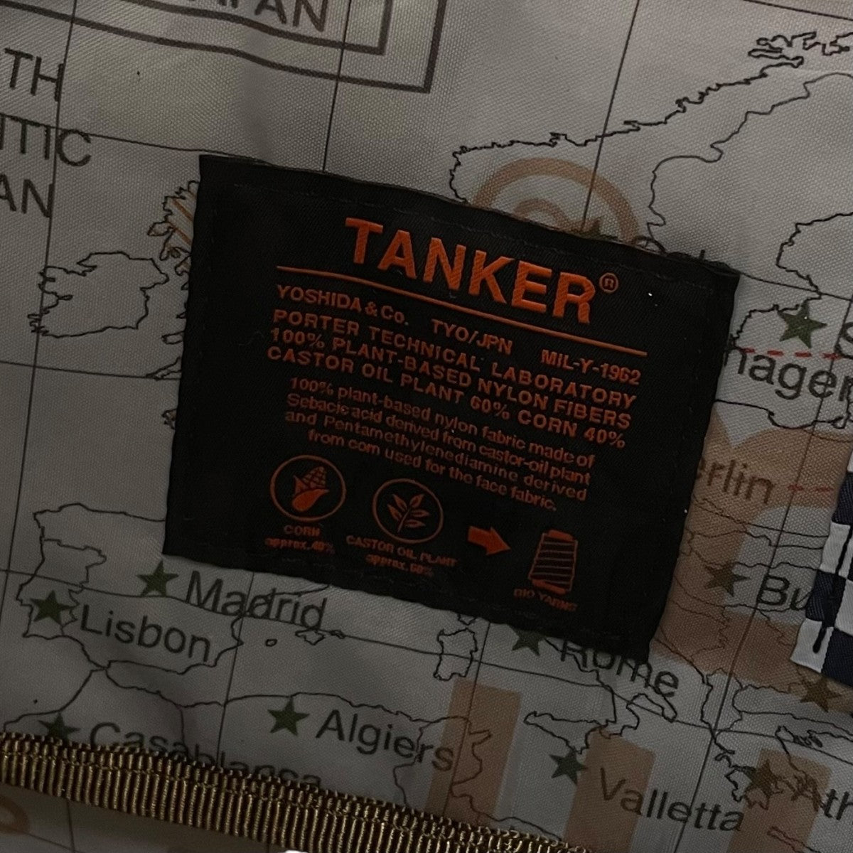 TANKER COYOTE TACTICAL PACKタンカーコヨーテタクティカルパック トラベリングマップ柄 バックパック リュック