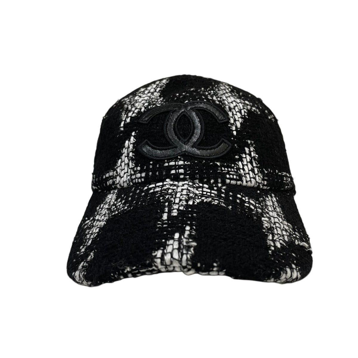 CHANEL(シャネル) ココマーク ツイードレザーワッペン キャップ
